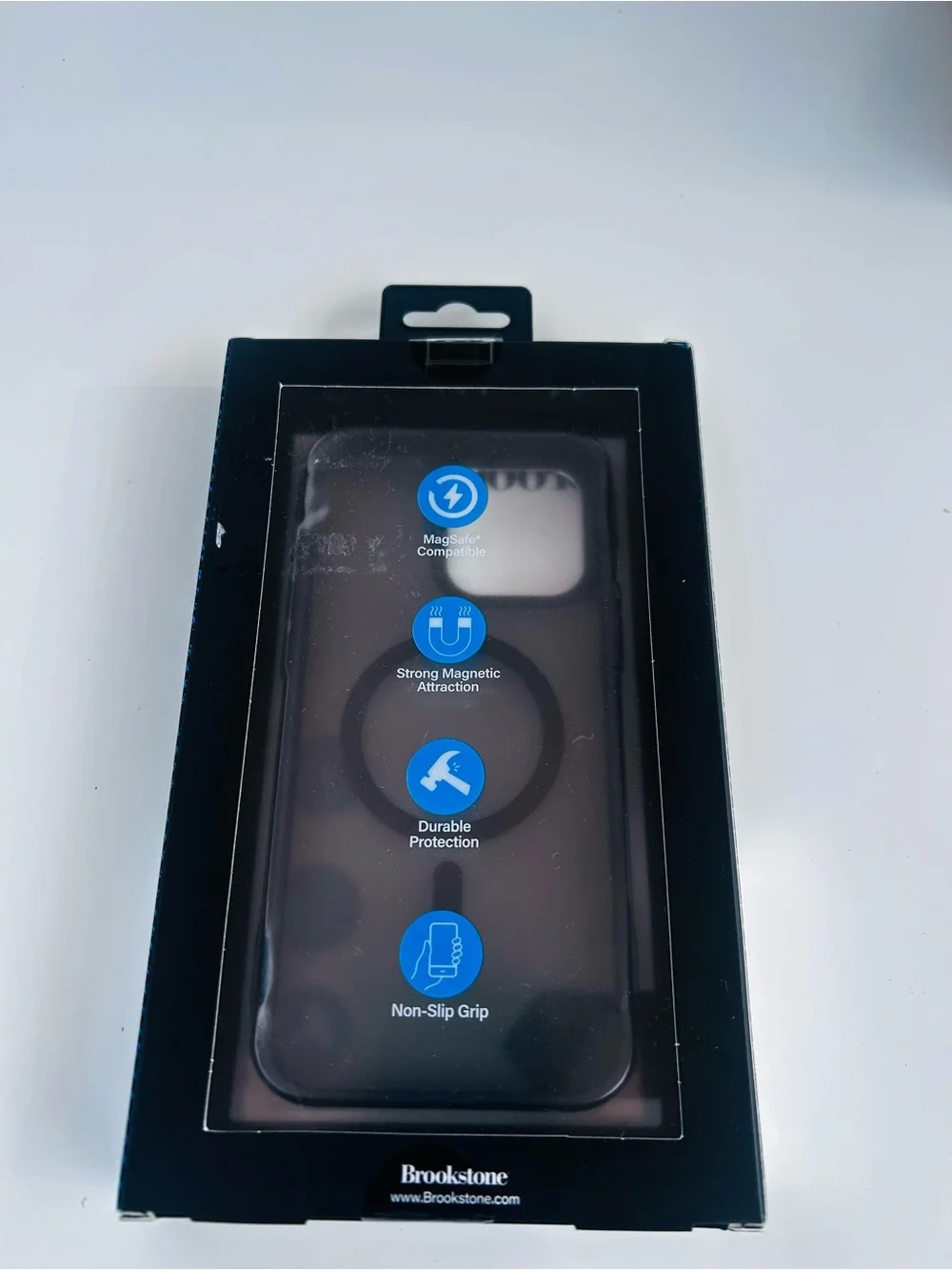Brookstone iPhone 16 Pro Max MagSafe Case - Smoked Black NWT